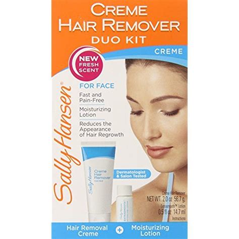 sally hansen brush on hair remover for face|Crème Hair Remover Duo Kit